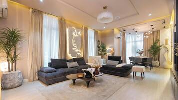 Apartemen Superior, balkon, pemandangan kota | Area keluarga