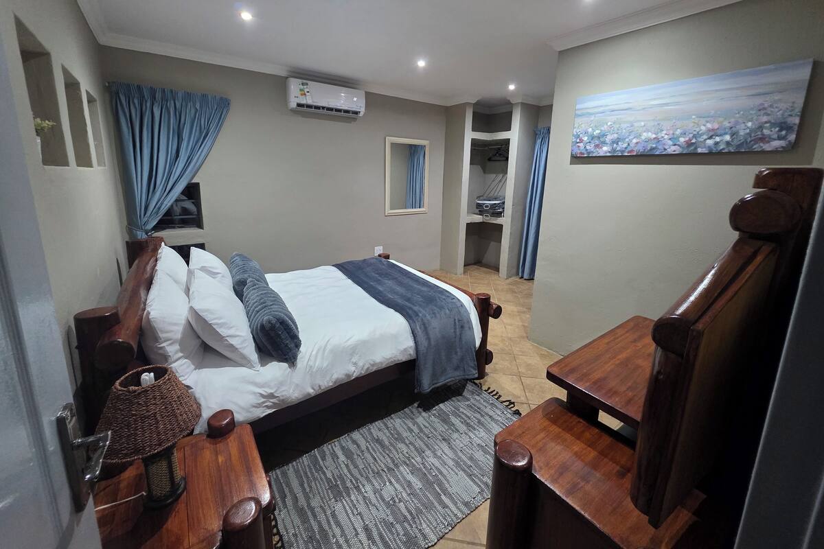 Superior-chalet, näköala puutarhaan | Työpöytä, kannettavalle tietokoneelle sopiva työtila