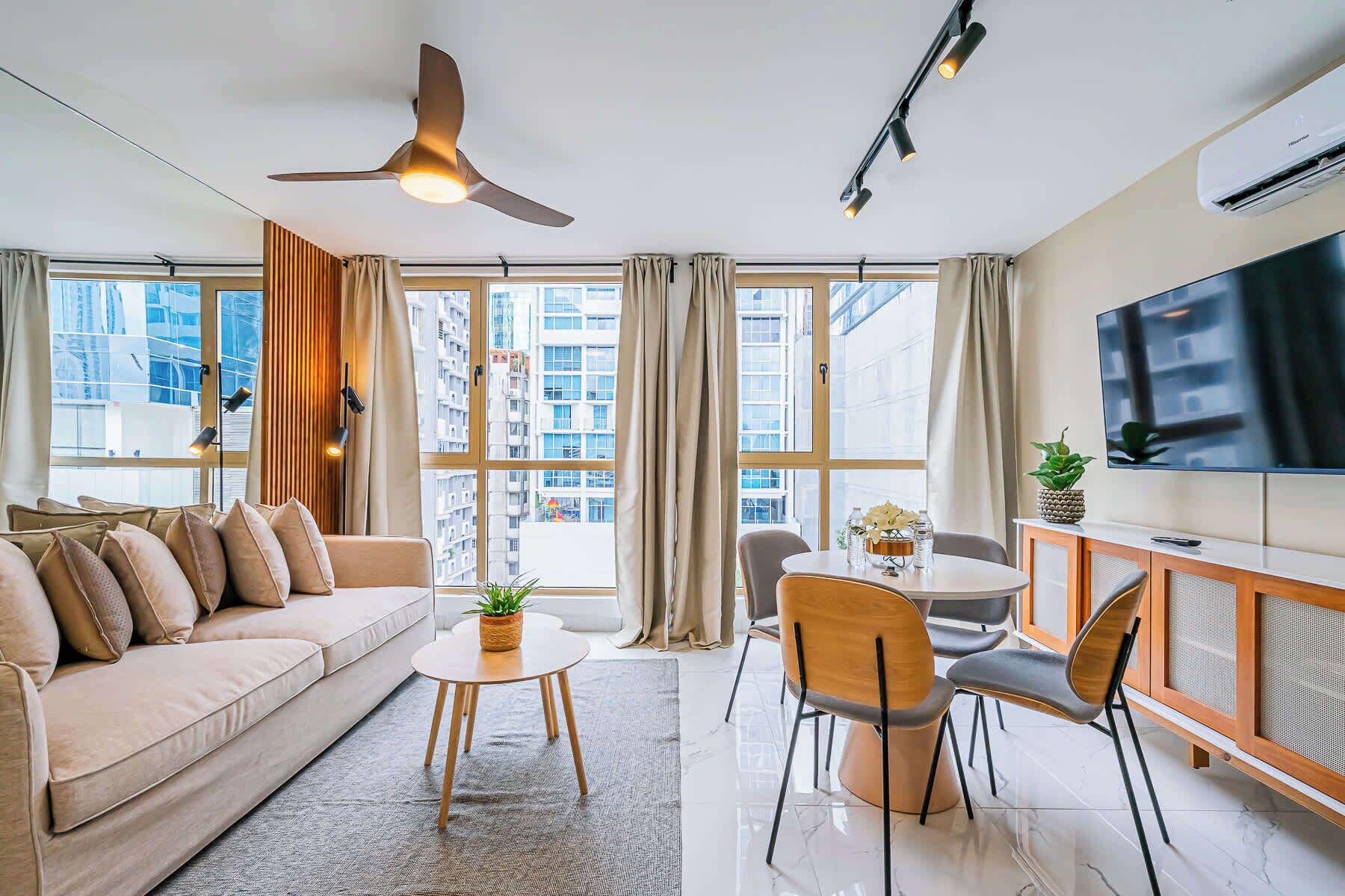 Leilighet | 1 soverom og internett