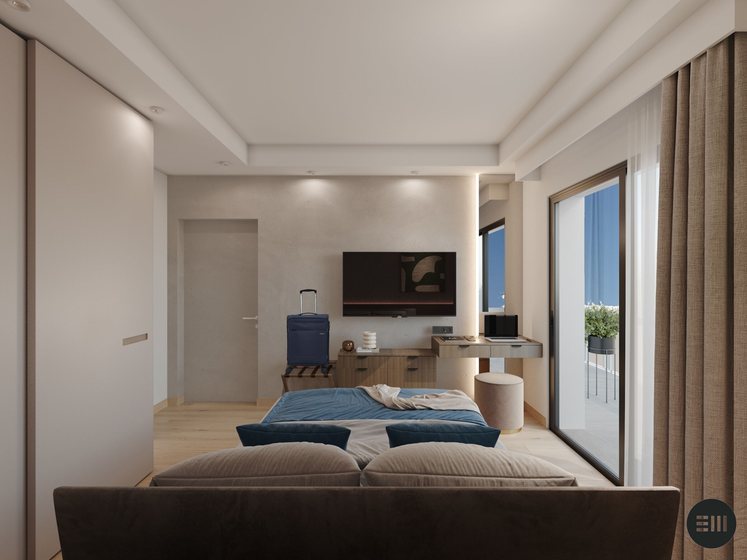 Iron/ironing board, WiFi, bed sheets