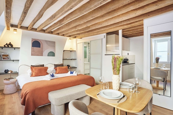 Iron/ironing board, WiFi, bed sheets - Suite Louvre Museum -  Rue Saint Honore (Paris)