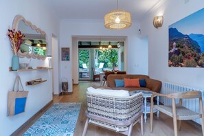 Chalet, 3 Bedrooms, Smoking, Patio | Living room