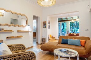 Chalet, 3 slaapkamers, roken, patio | Woonkamer