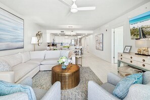 Condo, 4 Bedrooms | Living area - Blu 204 4 Bedroom Condo (Fort Walton Beach)