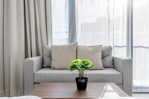 アパートメント バルコニー シティビュー | リビング エリア