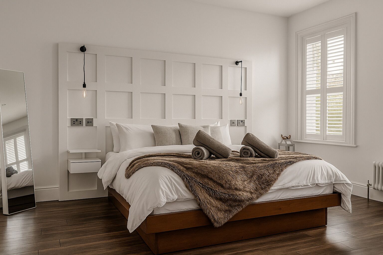 1 多间卧室、熨斗/熨衣板、WiFi、床单