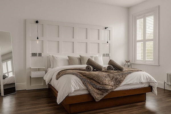 1 soverom, strykejern/-brett, wi-fi og sengetøy