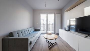 Apartment, Balcony | Living room | Smart TV