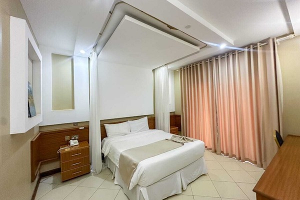 Deluxe Double Room, Balcony, City View | WiFi (free), bed sheets