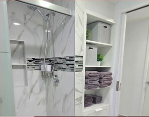 Shower, hair dryer, towels, soap - #39 The Farmington House (Port Richey)