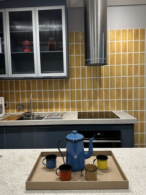 Private kitchen - Guarapari Center Aparts (Guarapari)