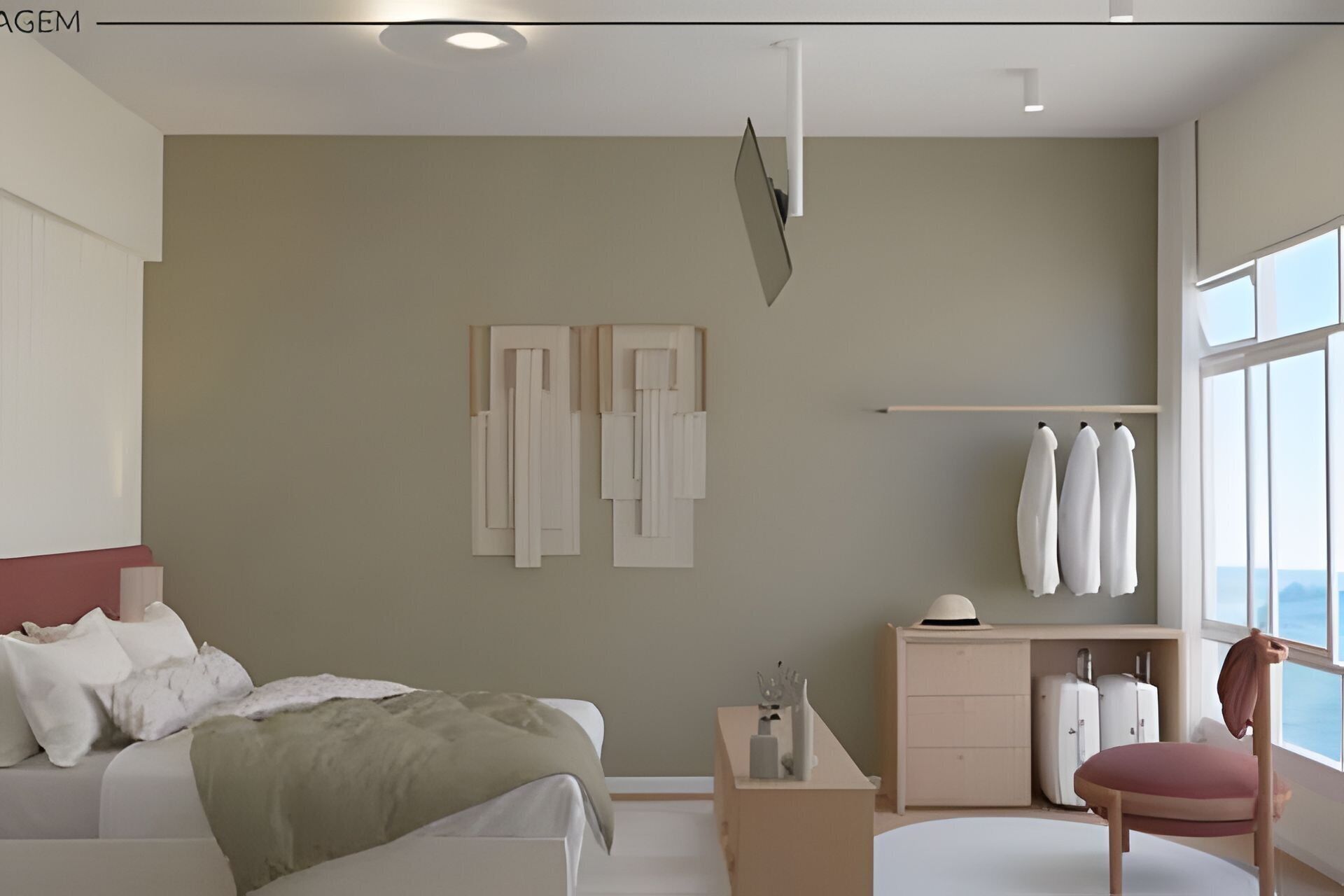 Cortinas blackout, tabla de planchar con plancha y wifi gratis 