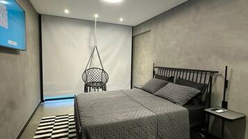 Blackout drapes, iron/ironing board, free WiFi