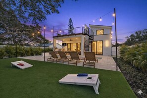 Terrace/patio - The Legacy Trail Oasis • Luxe Pool + Rooftop Deck (Sarasota)
