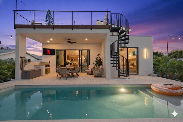 Pool - The Legacy Trail Oasis • Luxe Pool + Rooftop Deck (Sarasota)
