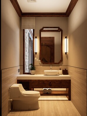 Artículos de tocador gratuitos, secador de pelo, pantuflas, toallas