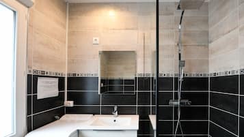 Shower, hair dryer