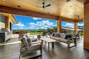 Outdoor dining - Hale Laule'a at Kukui'ula by Gather: 5BR Luxury Estate w/ Pool & Views (Koloa)