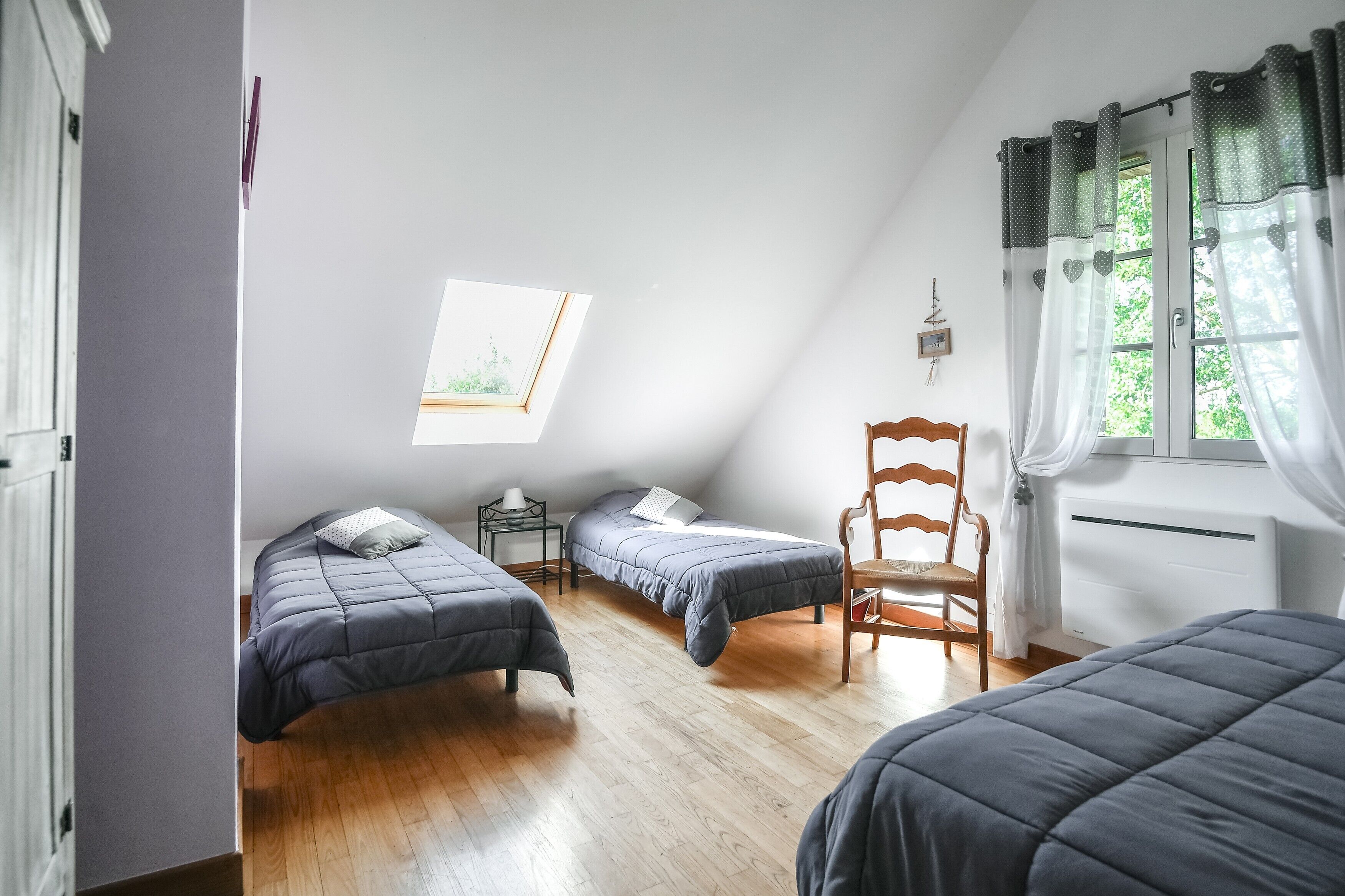 2 habitaciones y ropa de cama 