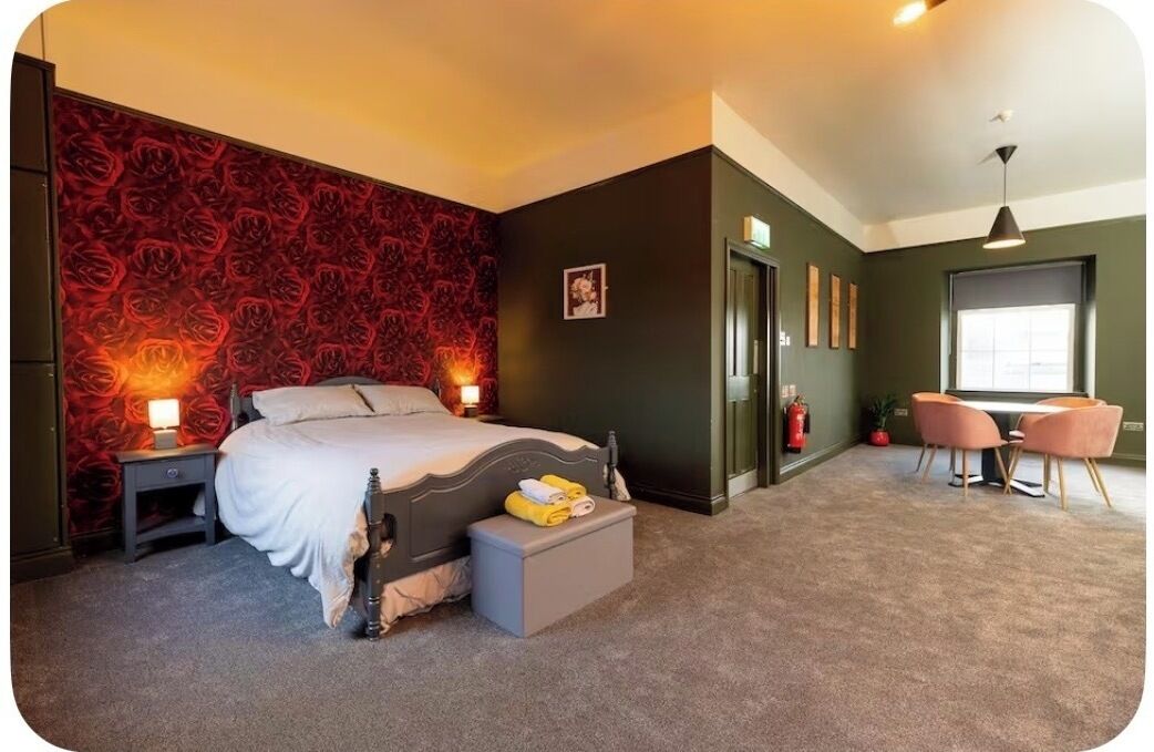 1 bedroom, iron/ironing board, travel crib, WiFi (free)