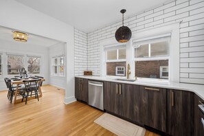 Fridge, microwave, oven, stovetop - Campus Corner Retreat | 2 King Beds + Dog-Friendly (Fort Collins)