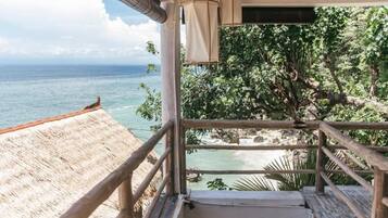Quarto casal, sacada, vista para o mar | Área da propriedade