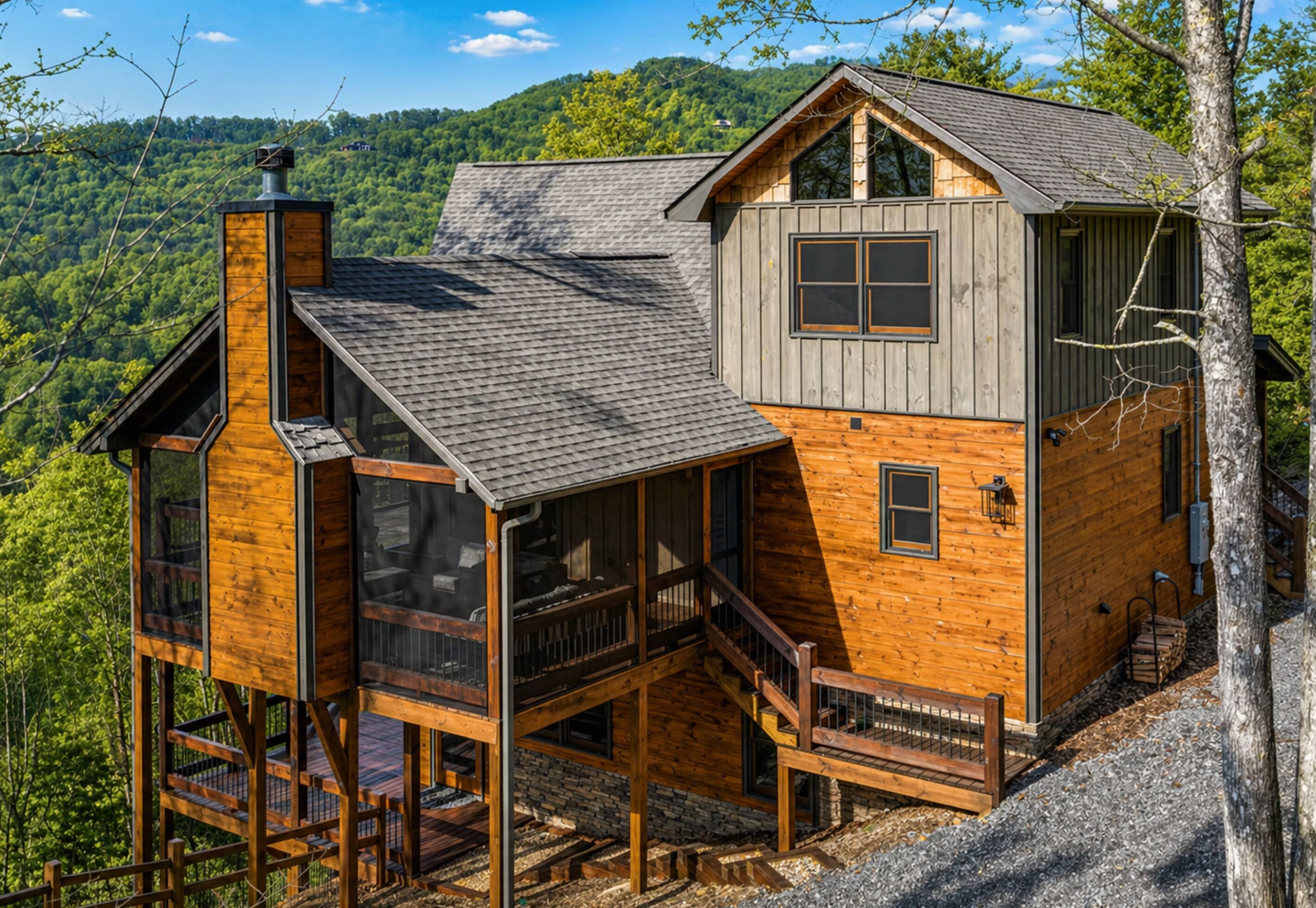 A luxury cabin designed for views, built for comfort. Your modern-rustic mountain getaway with elevated amenities, Blue Ridge style.