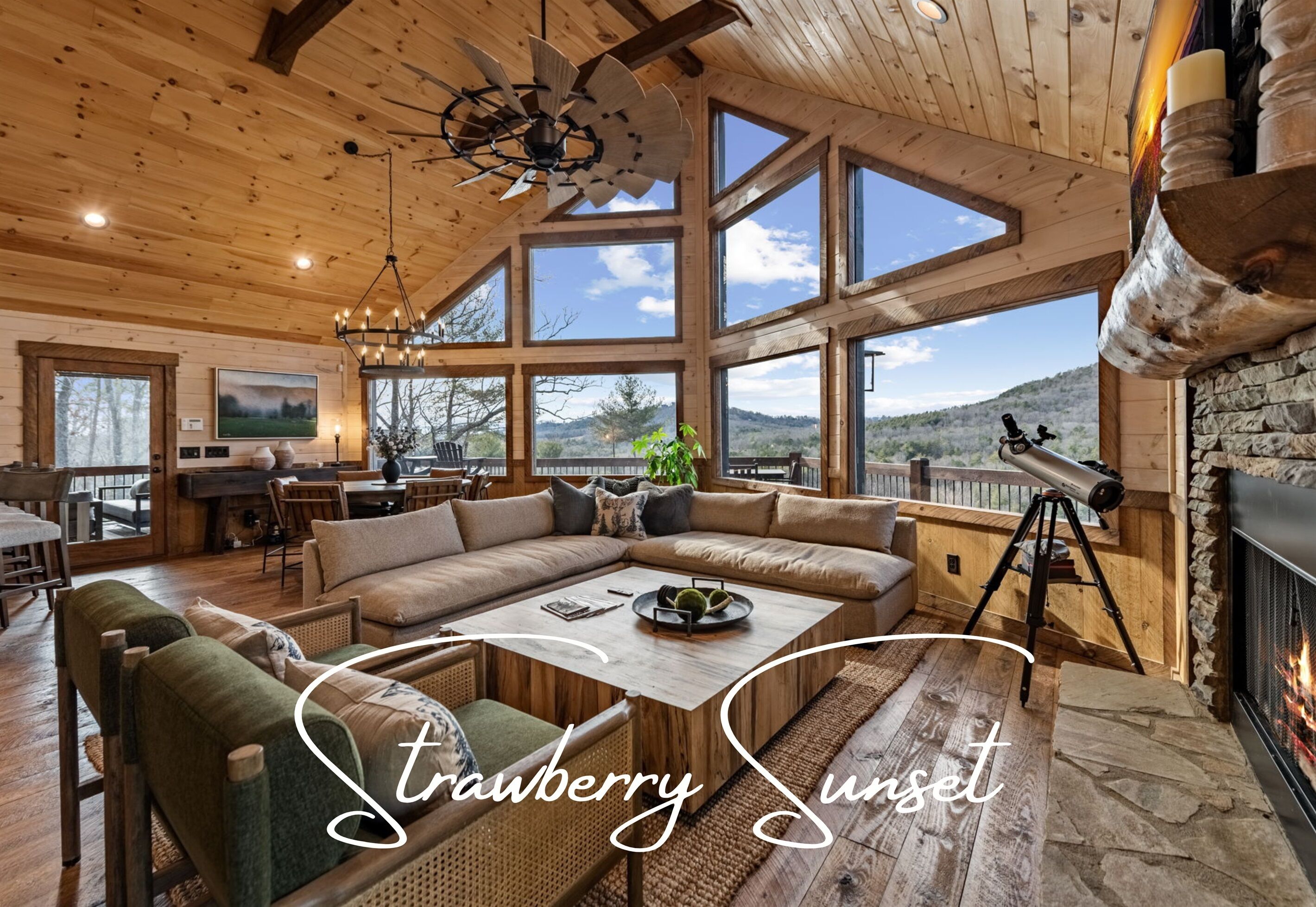 Smart-TV, peis og bøker