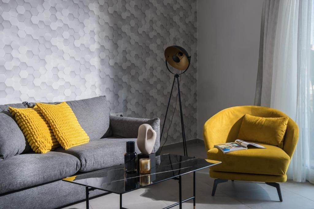 Appartement, balcon, vue ville | Coin séjour