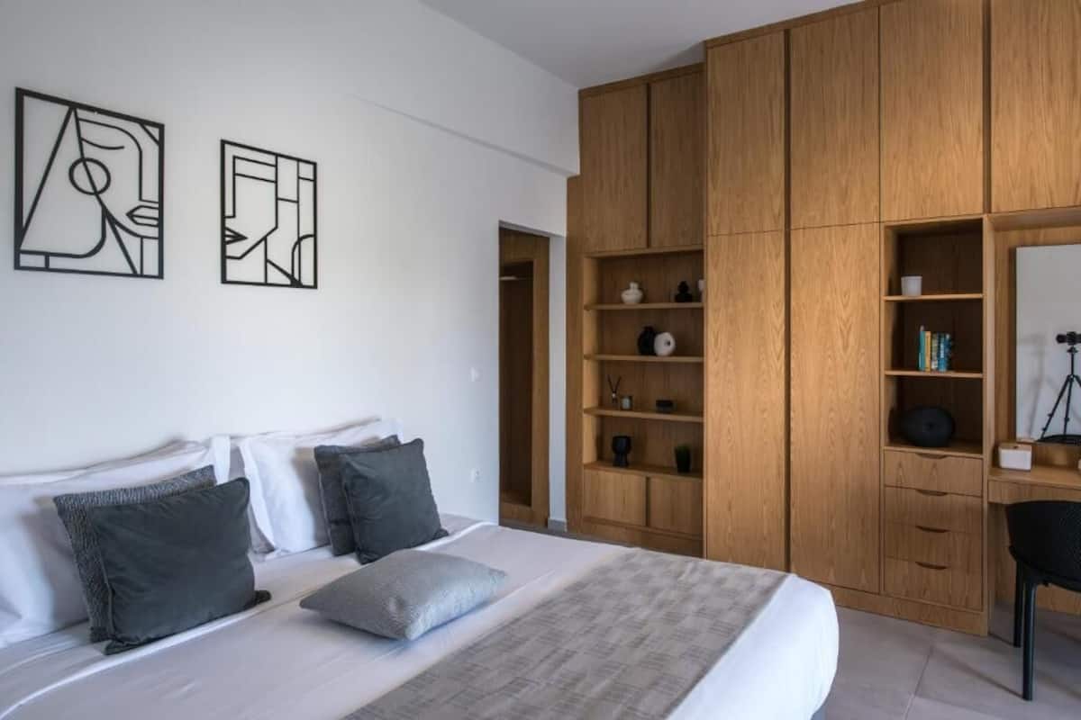 Appartement, balcon, vue ville