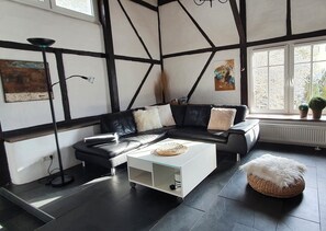 TV, DVD player, books, stereo - Vacation apartment in a former barn near Bostalsee (Nohfelden)