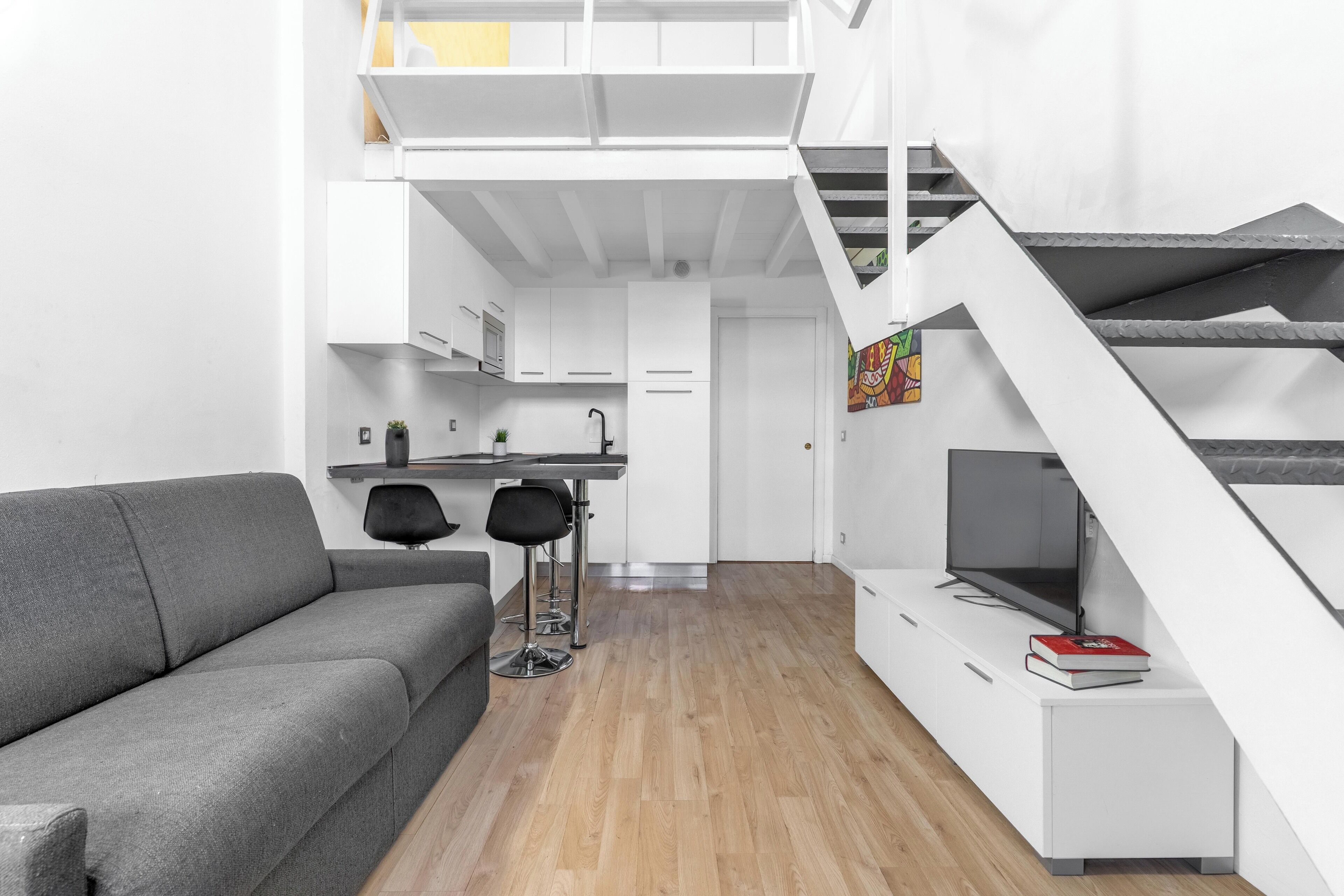 Dúplex, patio | Área de sala de estar