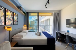 Comfort Apartment, Balcony, Park View | Blackout drapes, iron/ironing board, free WiFi - Urban Garden em Moema Varanda e Academia (São Paulo)