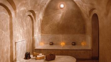 Salas de tratamientos para parejas, baño turco/hammam