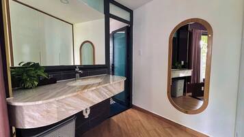 Free toiletries, hair dryer, slippers, towels