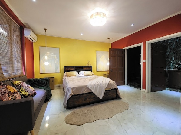 Family Apartment, Garden View | Blackout curtains, soundproofing, iron/ironing board, free WiFi - Hilltop Villa (Gros Islet)