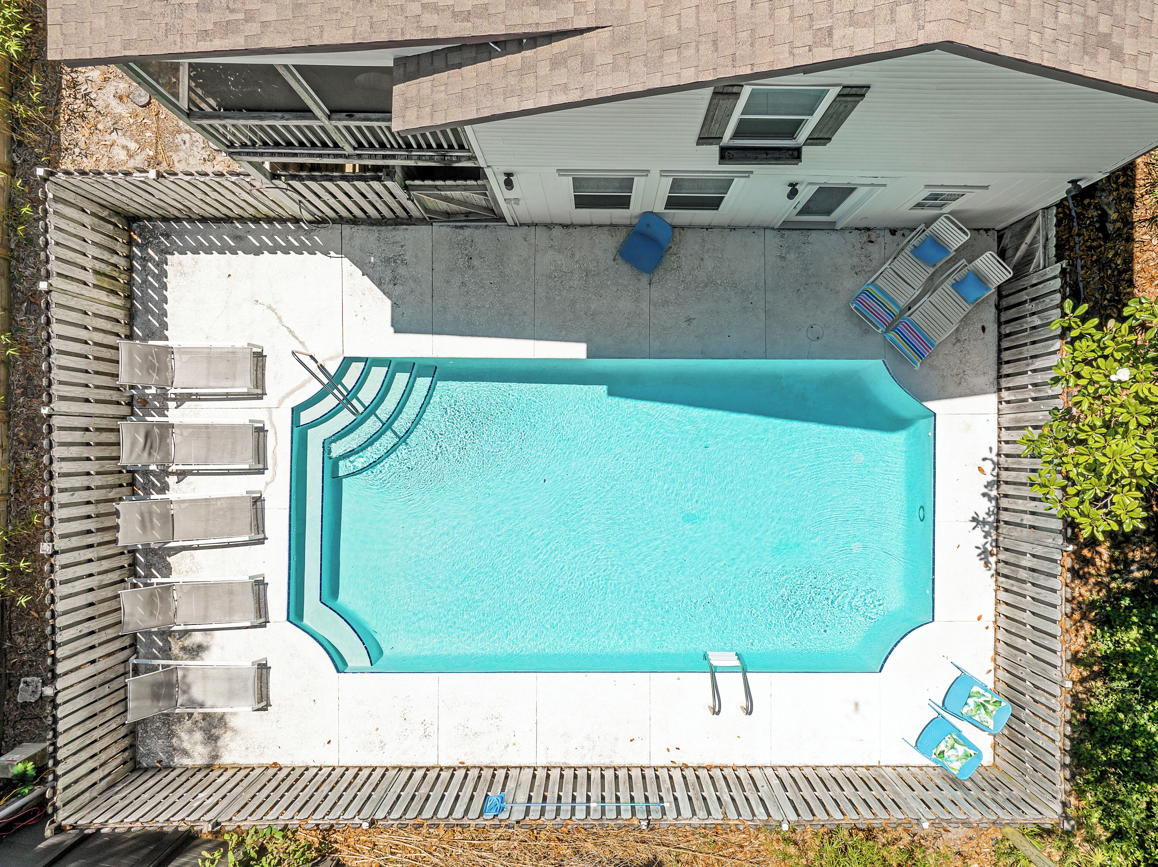 A heated pool