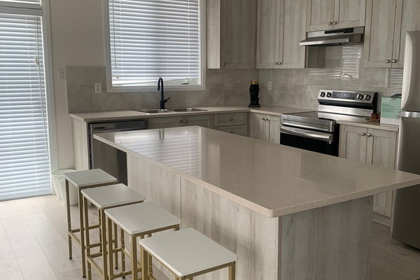 Mikrobølgeovn, ovn, kokeplater og oppvaskmaskin