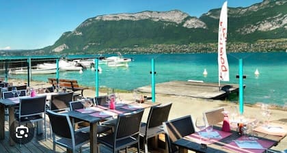 Wonderful modern Chalet with private garden only 5 minutes walk to Annecy Lake.