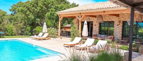 Una piscina climatizada