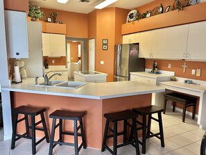 Microwave, oven, stovetop, dishwasher - Resort-Style 3BR Home with Pool & Hot Tub in a Golf Course Community (Bonita Springs)