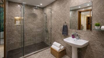 Deluxe Single Room | Bathroom | Free toiletries, hair dryer, towels, soap