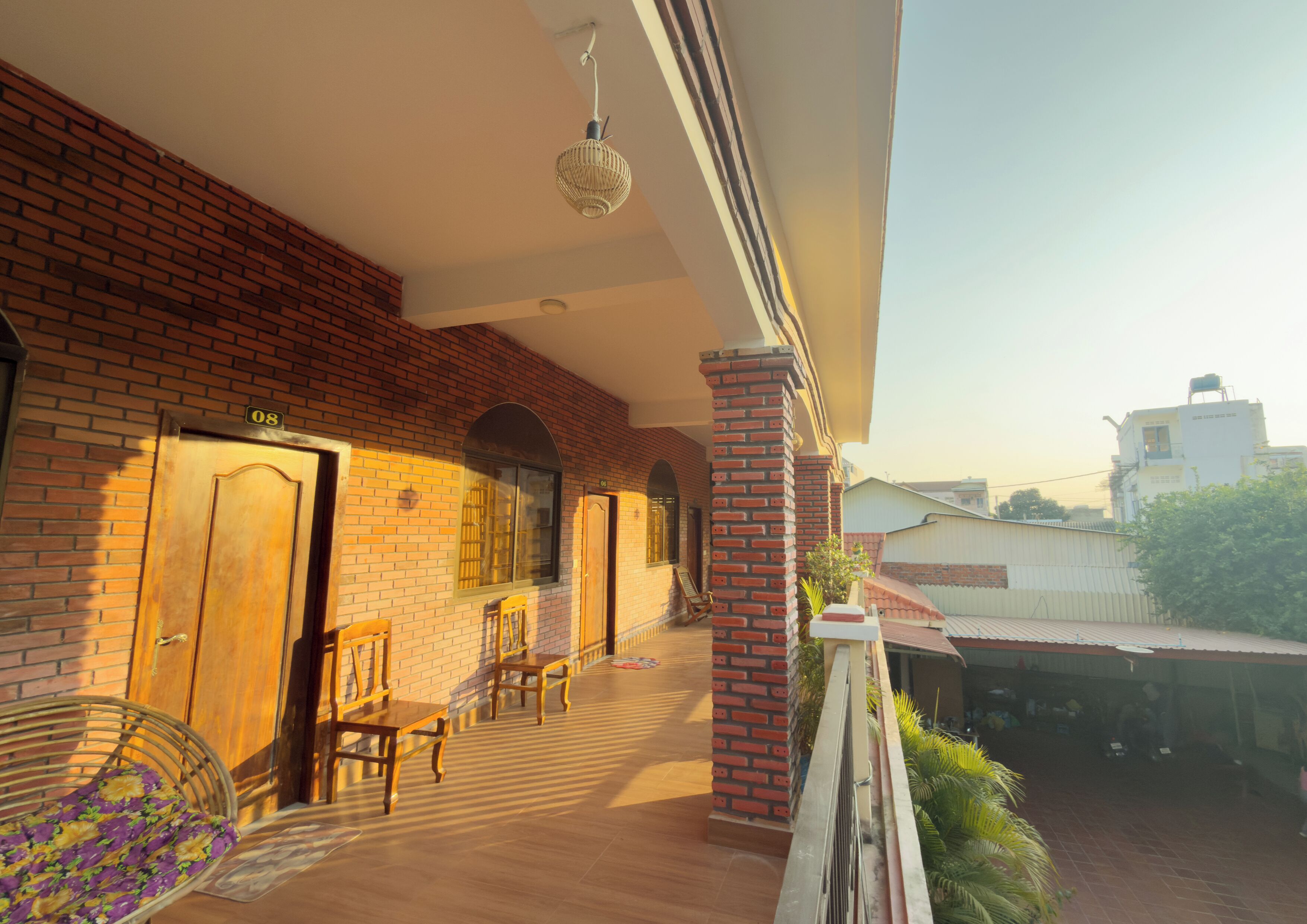 Chambre Classique Double ou avec lits jumeaux, balcon, vue ville | Terrasse/Patio