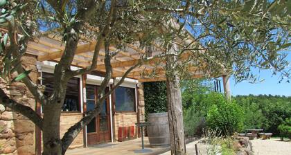 Grande maison de campagne Gßte bleu vert de littré