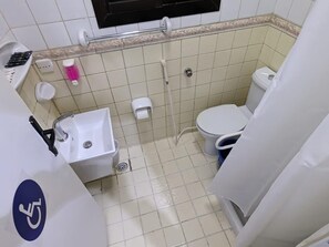 Shower, soap, shampoo