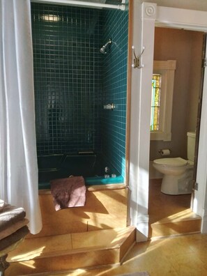 Hair dryer, towels, soap, shampoo - The Lotus Suite (Eureka Springs)