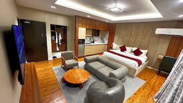 Luksus-suite - udsigt til gårdsplads | Opholdsområde