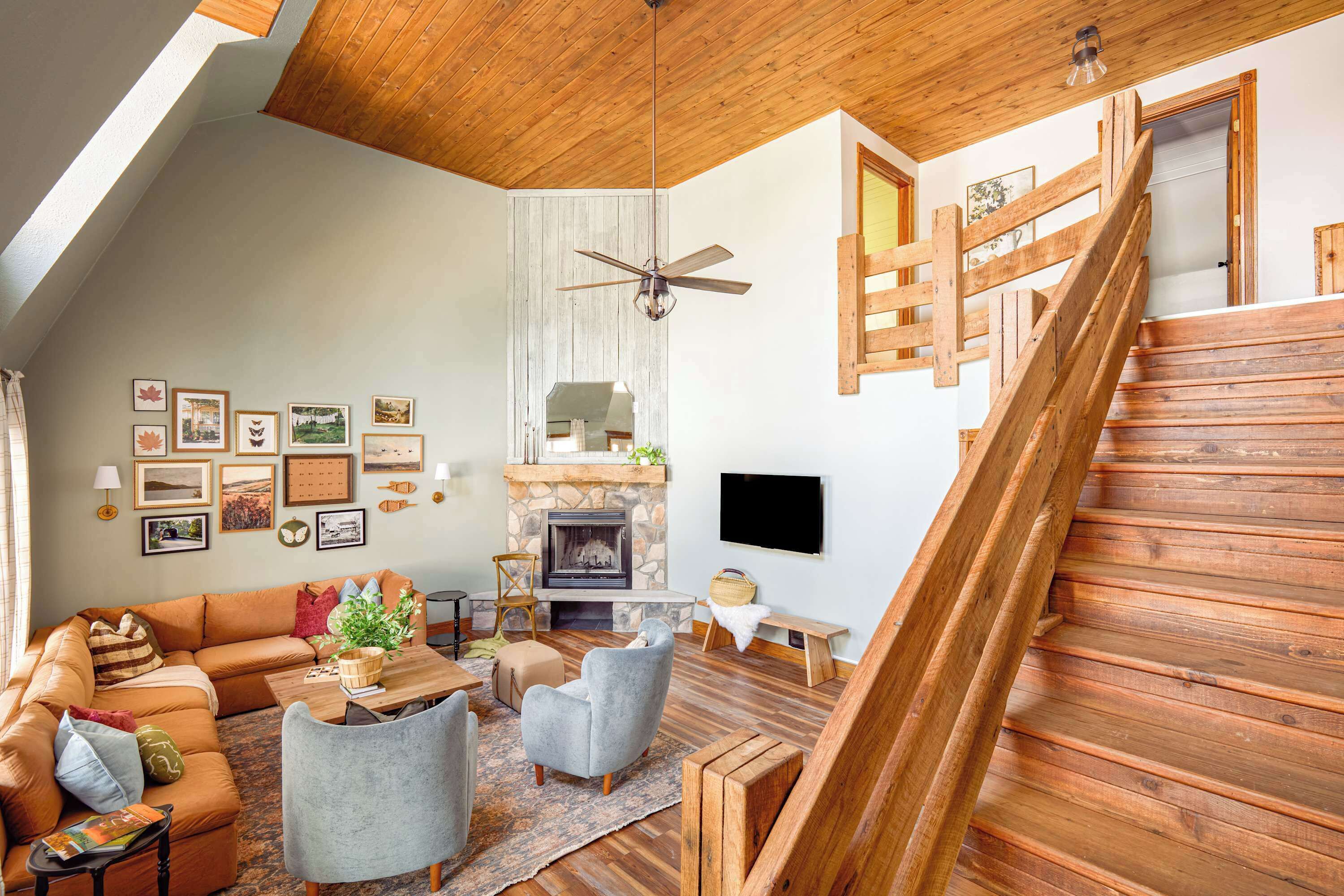 TV, foosball, offices