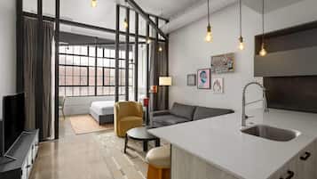 Apartment, 1 Bedroom, Non Smoking (Urban) | Premium bedding, memory foam beds, individually decorated