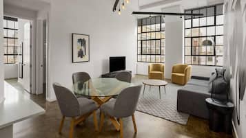 Premium bedding, memory foam beds, individually decorated